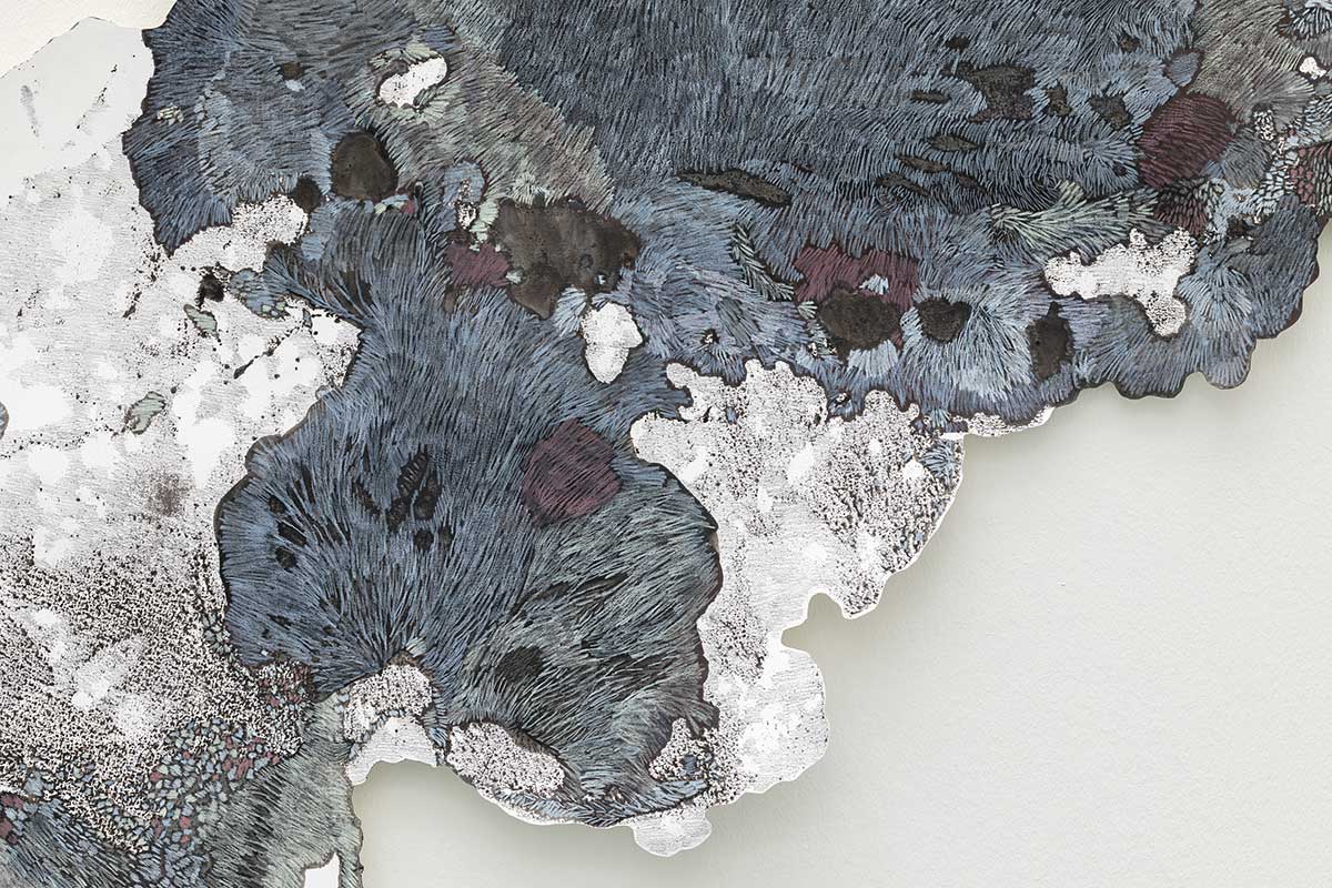 15_Rhizome Detail_ink and pencil on paper_280 x 190 cm_Kunstpalast Dusseldorf 2022